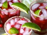 Pomegranate margaritas