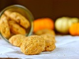 Pumpkin pecan snickerdoodle cookies with maple sugar
