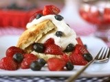 “red, white, and blue” berry shortcake