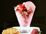 Rhubarb ice cream