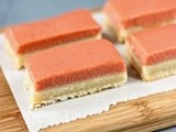 Rhubarb-vanilla bean shortbread bars