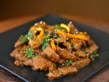 Spicy clementine beef stir-fry