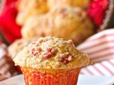 Strawberries and cream muffins