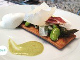 Vegetables tart, raw ham and italian cheese