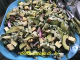 Baccalà in insalata con ceci e ricotta al limone