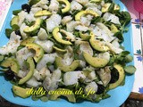 Baccalà in insalata con valeriana e more