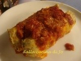 Cannelloni di crespelle con ricotta, spinaci e salmone