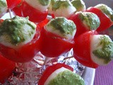 Caprese pops