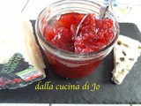 Confettura agrodolce di susine, cipolla di Partanna, uva rosada e aceto di melagrana