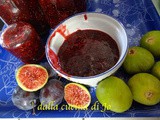 Confettura di fichi bianchi a polpa rossa e prugne
