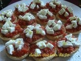 Crostini al mais pizzosi