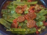 Fagiolini piattoni e chorizo