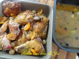 Faraona spezzata alla frutta