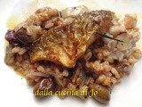 Farrotto con tardivo e filettini spigola