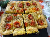 Focaccia con farina di orzo selvatico