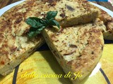 Frittata al forno con cipolle e fiori di zucca