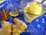 Gelato di crema, zenzero e cannella