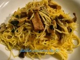 Gratin di tagliolini ai funghi