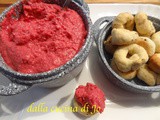 Hummus di ceci e barbabietole