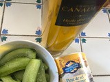 Insalata di cetrioli scottati e marinati
