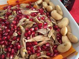 Insalata di faraona e melagrana