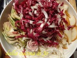 Insalata mista di carciofi, radicchio, pere e finocchi