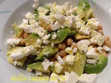 Insalatina di ceci, avocado e feta