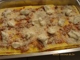 Lasagne con ricotta e ragù al peperone