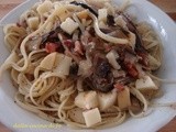 Linguine affumicate con radicchio tardivo