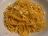 Linguine ai peperoni e fiocchi di latte