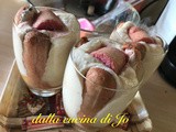 Mousse di pesche e panna con savoiardi