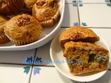 Muffins di grano saraceno con zola e noci