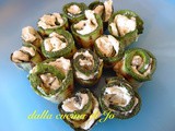 Nastri di zucchine grigliate al formaggio