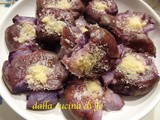 Patate viola schiacciate