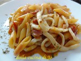 Pennette con tagliatelle di calamari