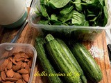 Pesto di spinacini e zucchine con mandorle