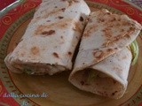 Piadina con robiola e fiori di zucchina