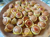 Piccoli rolls di wurstel e brisée