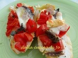 Pizza con pane raffermo