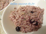 Risotto ai mirtilli e stilton