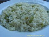 Risotto al peperone e porro mantecato con robiola della Valsassina