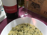 Risotto al verde di sedano e bleu