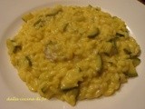 Risotto con zucchine, mantecato al Bleu de Bresse