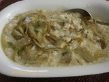 Risotto cremoso con carciofi e fonduta