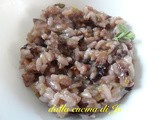 Risotto salsiccia e radicchio