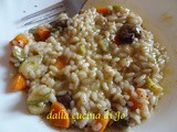 Risotto taggiasche e verdure