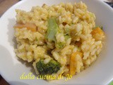 Risotto zucca e broccoli, con zola piccante