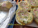 Rotolo di zucchine al salmone o al cotto