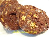 Salame di panettone e cioccolato