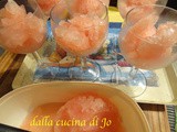 Sorbetto di pompelmo rosa e limone